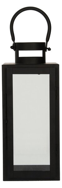 Kovová lucerna Elegance black výška 30cm
