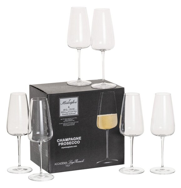 Sklenice na šampaňské Gioco 6ks. 400ml