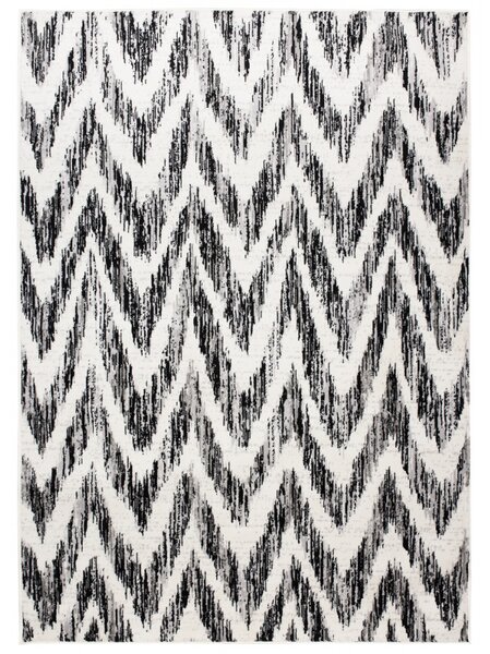Kusový koberec PP Kimona krémovočerný 80x150cm