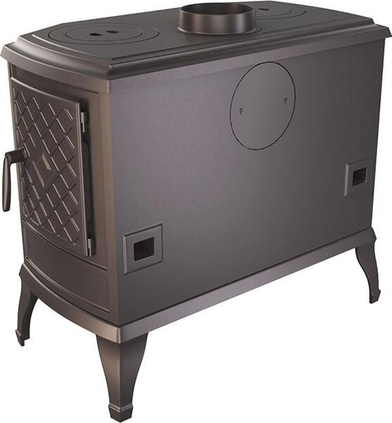 Litinová krbová kamna P7 PB s varnými plotnami - 10,5 kW ECO