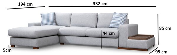 Rohová sedací souprava Lopy 8 (L). Akce -24%