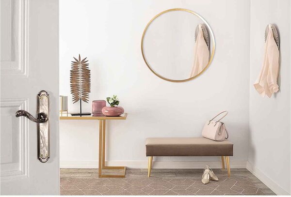 Zrcadlo Vento Gold průměr 80cm