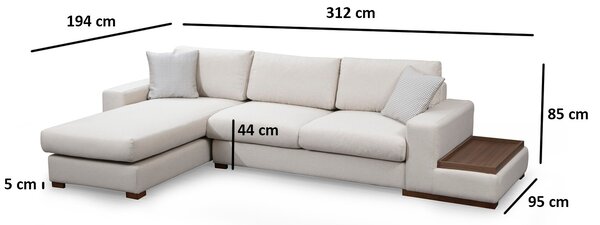 Rohová sedací souprava Lopy 10 (L). Akce -25%