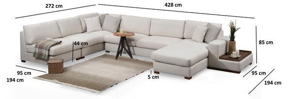 Rohová sedací souprava Lopy 6 (P). Akce -25%