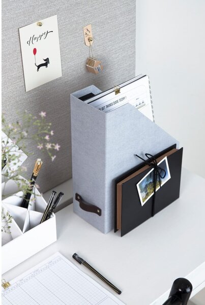 Kartonový organizér na dokumenty Estelle Canvas Paper Laminate – Bigso