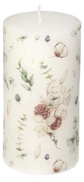 Svíčka Bianca 13cm flowers