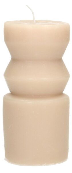 Svíčka Cornelia 14cm beige