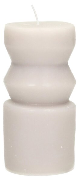 Svíčka Cornelia 14cm light grey