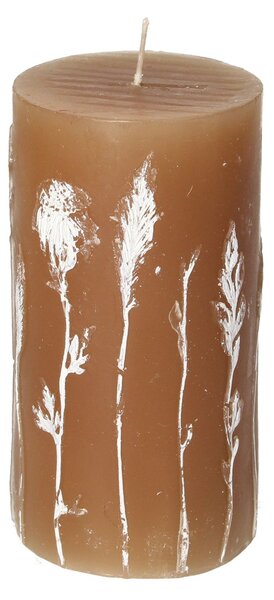 Svíčka Giulia 13cm light brown