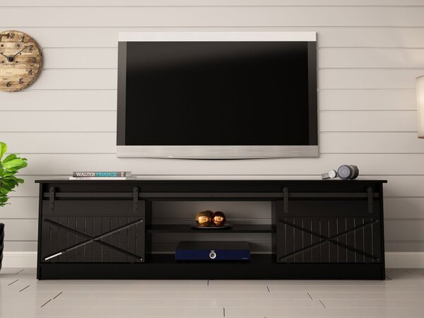 TV stolek Sarinero, Barva: černý / černý lesk 5903211164927