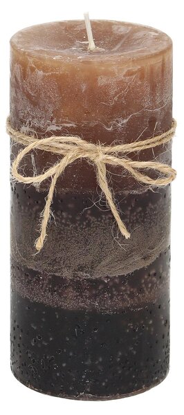Svíčka Silvia 14cm dark brown
