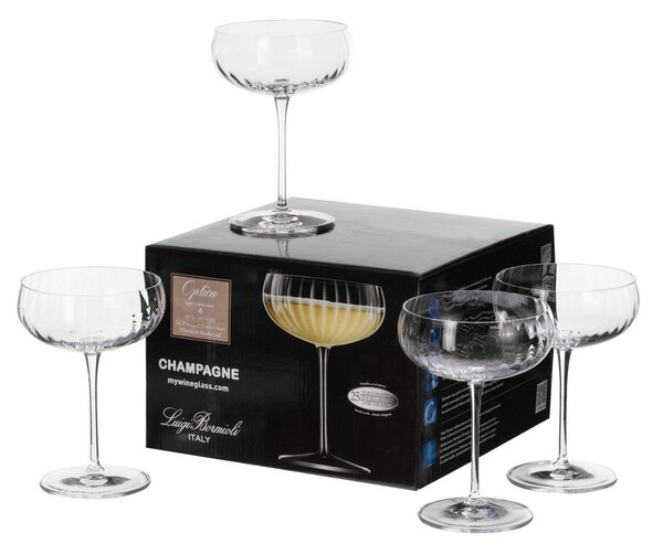 Sklenice na šampaňské Ottico 4ks 300ml