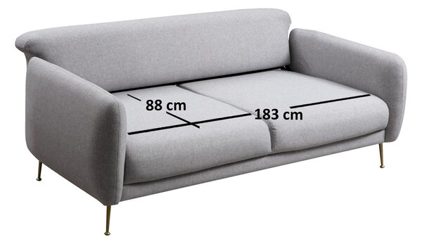 Třísedačka Samantha (Šedá). Akce -25%
