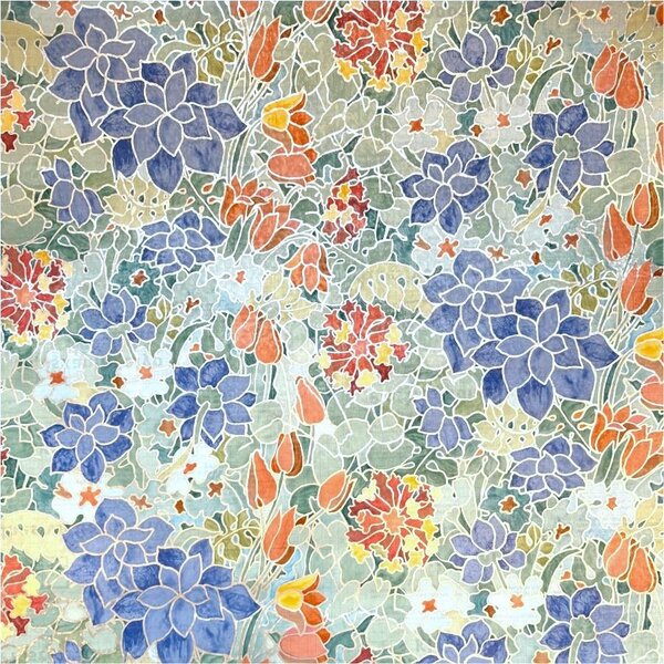 Samolepící fólie transparetní tulipány s listy, rozměr 67,5 cm x 15 m, GEKKOFIX 11795