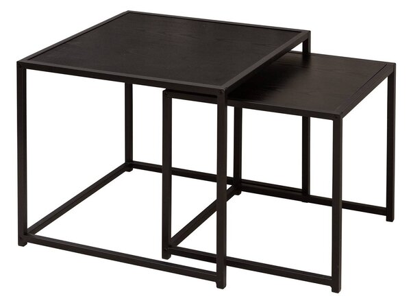 Sada odkládacích stolků Maille 50 cm černý jasan