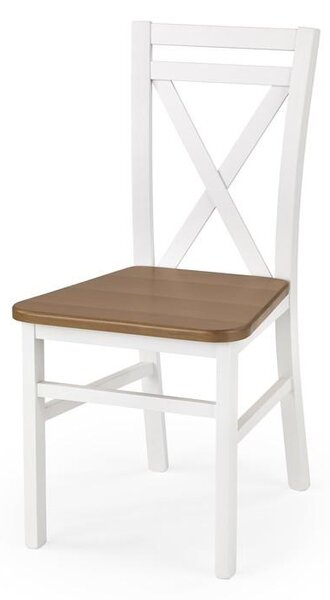 DARIUSZ2 židle bílá / olše, Sedák bez čalounění, Nohy: buk, dřevo, barva: bílá, bez područek buk