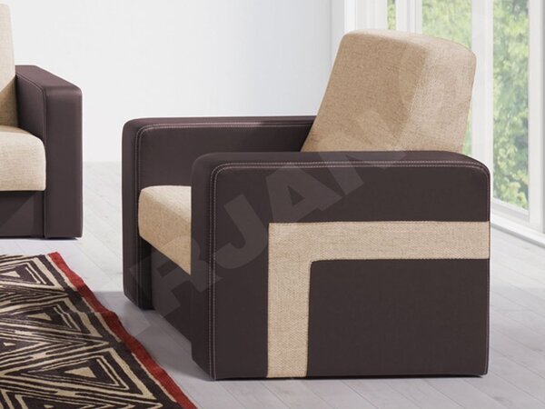 Čalouněné křeslo Alaska, Potah: ekokůze Soft 066 + Lawa 01 5902928045437