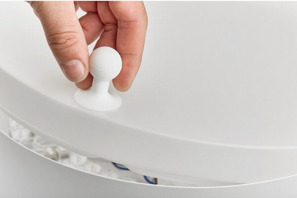 Stropní LED svítidlo ALORA, pr. 292 mm, CCT switch 3000-4000K Barva: Černá, Stmívání, řízení: bez stmívání