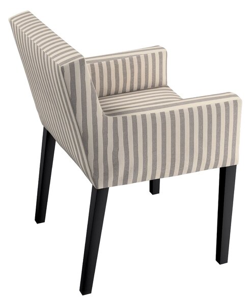 Potah na židli Nils barva šedá látka vzorované