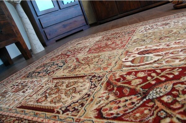 Agnella vlněný koberec Isfahan Timor černý Rozměr: 100x180 cm