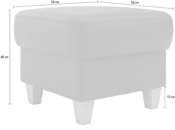 TABURET, kůže, 58/48/58 cm Sit & More - Taburety, Online Only