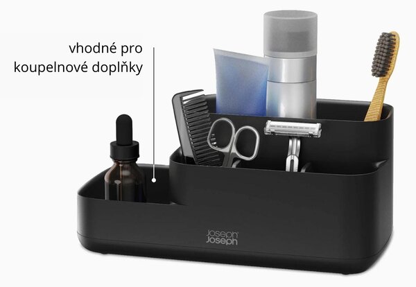 Joseph Joseph Černý plastový organizér EasyStore Caddy