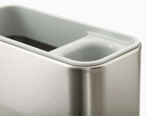 Joseph Joseph Stříbrno-bílý nerezový stojan na mycí prostředky Surface Sink Tidy