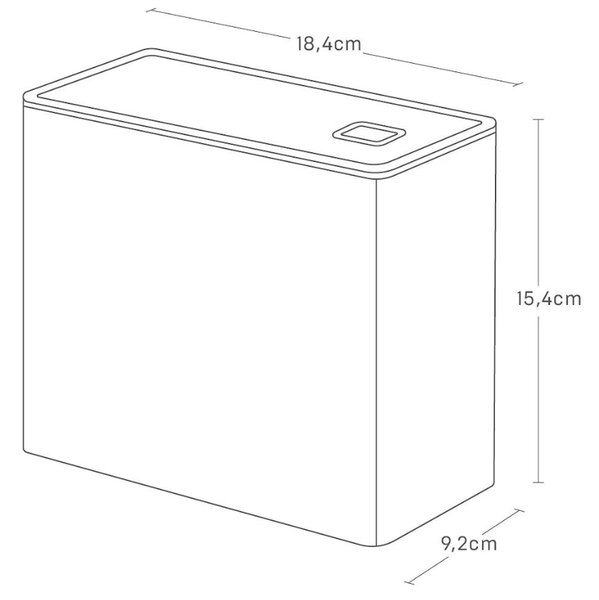 Černá plastová dóza na kávu Yamazaki Tower 1,6 l