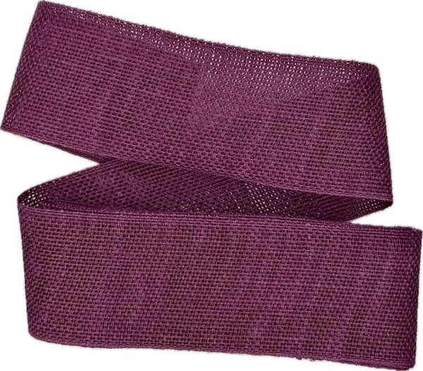 Stuha lněná Nature Basic – Deep Lavender sytě levandulová 40mm x 2m (14,-Kč/m)