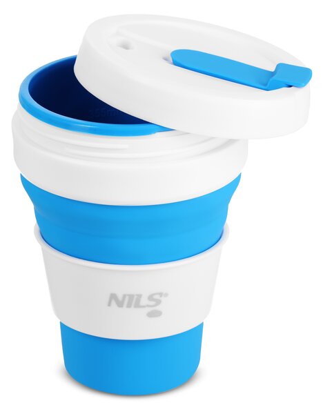 NC4103 MODRÝ SILIKONOVÝ SKLÁDACÍ HRNEK 475ML NILS CAMP