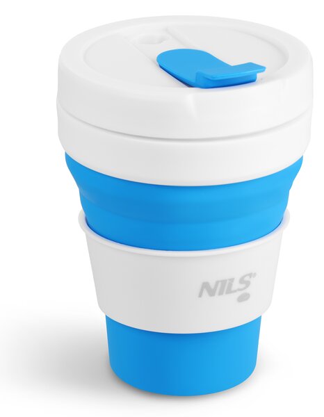 NC4103 MODRÝ SILIKONOVÝ SKLÁDACÍ HRNEK 475ML NILS CAMP
