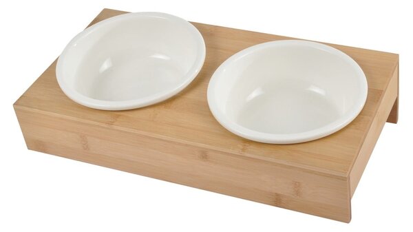 Keramický set misek s podstavcem pro psa ø 16 cm – Love Story
