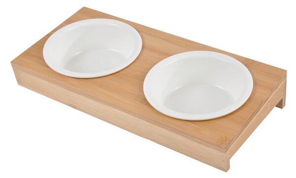 Keramický set misek s podstavcem pro psa ø 12 cm – Love Story