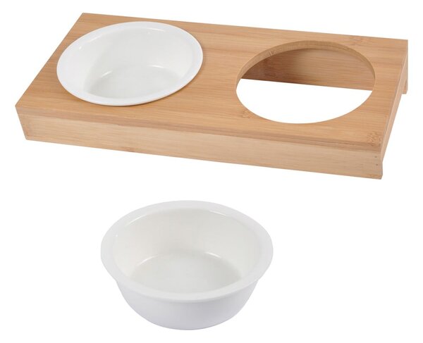 Keramický set misek s podstavcem pro psa ø 12 cm – Love Story