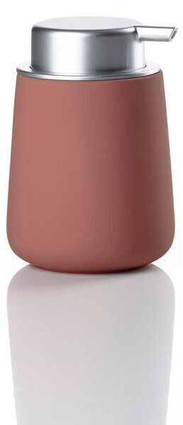 Světle červený porcelánový dávkovač mýdla 250 ml Nova – Zone