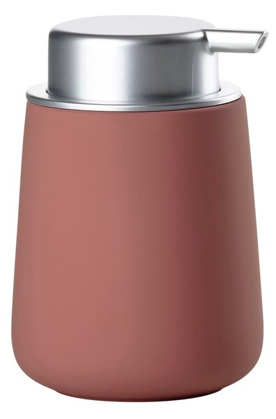 Světle červený porcelánový dávkovač mýdla 250 ml Nova – Zone