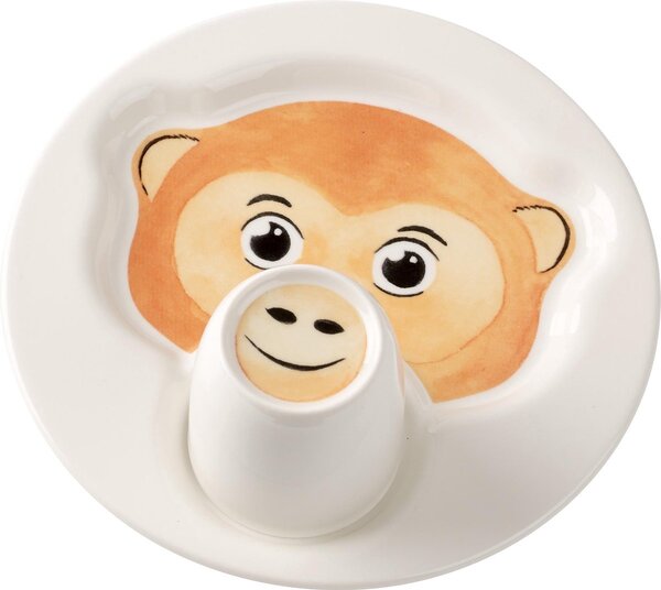 Villeroy&Boch Animal Friends Dětská Sada Opička - hrnek a talíř, 2ks