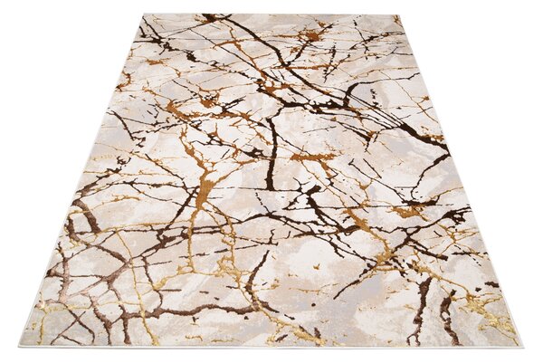 Makro Abra Kusový koberec GOLDEN MZ34D Moderní Abstraktní krémový Rozměr: 120x170 cm
