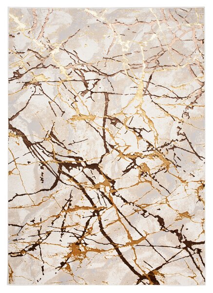 Makro Abra Kusový koberec GOLDEN MZ34D Moderní Abstraktní krémový Rozměr: 120x170 cm