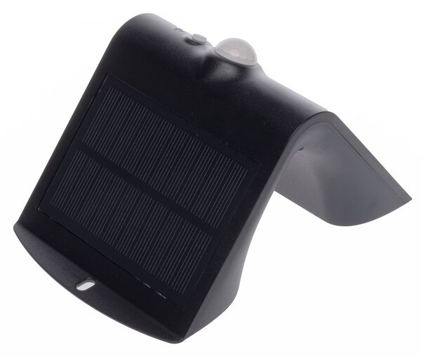 Exteriérové ​​solární nástěnné LED svítidlo Butterfly, 1x LED 1,5w, černá, pohybový senzor