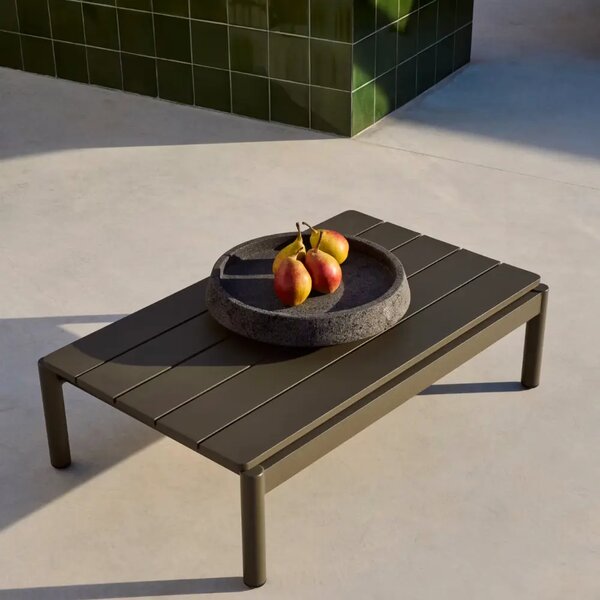 Kave Home Zelený zahradní stolek Sorells 91 x 57 cm