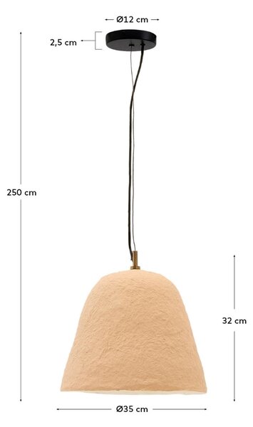 Kave Home Závěsné světlo Lisora 35 cm