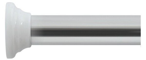 Spirella tyč na sprchový závěs DECOR, bez vrtání, lesklá, hliník, 75 - 125 cm