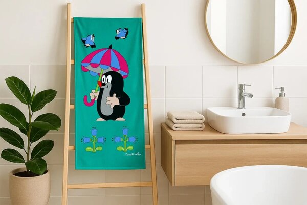 Matějovský osuška Krtek a paraplíčko 75x150 cm