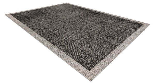 Balta Kusový koberec SISAL FLOORLUX 20401 černý / stříbrý Rozměr: 160x230 cm