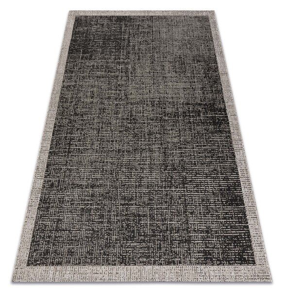 Balta Kusový koberec SISAL FLOORLUX 20401 černý / stříbrý Rozměr: 160x230 cm