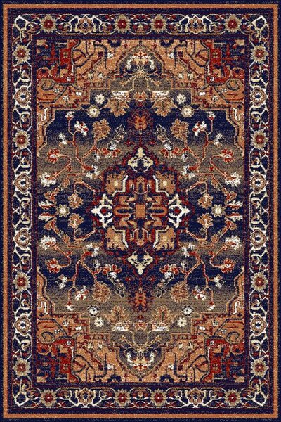 Klasický kusový koberec Agnella Adel After Granat modrý Rozměr: 60x120 cm