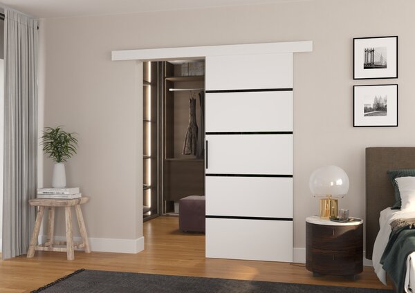 Posuvné dveře 86 cm NADRIX - bílé