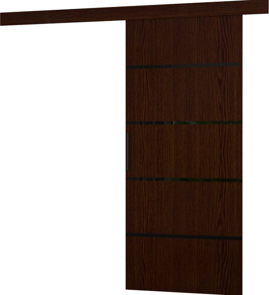 Posuvné dveře 86 cm NADRIX - tmavě hnědé