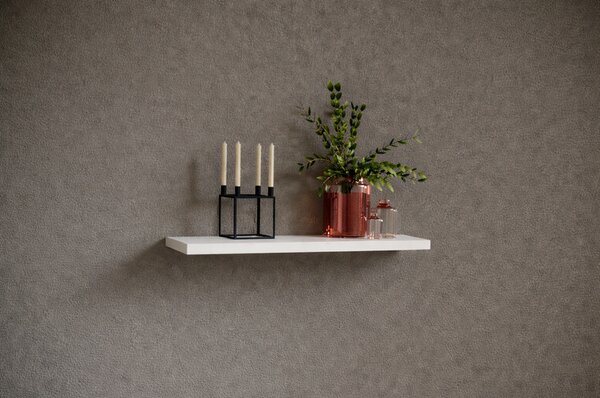 Nástěnná polička 80 cm KABRIX - bílá